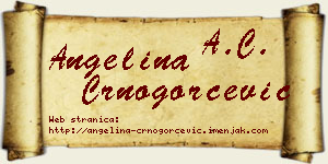 Angelina Crnogorčević vizit kartica